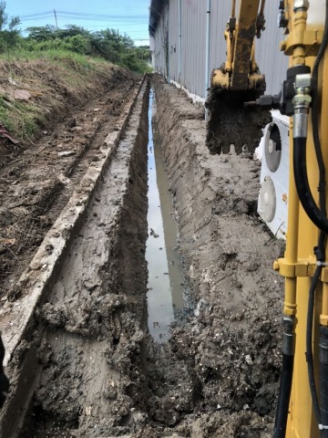 ขุดร่องน้ำ เคลียร์ร่องสวน